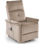 Křeslo s elektrickým polohováním Halmar SEMIR - šedá