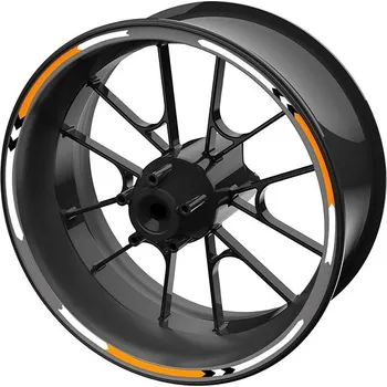 Polep vozidla SEFIS sada barevných proužků EASY na kola oranžová