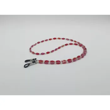 MONTANA EYEWEAR Pevná korálková šňůrka na brýle 423SS - červená