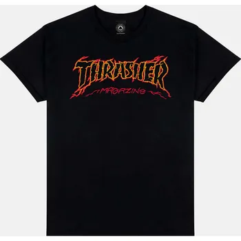 Pánské tričko tričko Thrasher Cracked by Exteenager černé XL