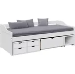 Postel s úložným prostorem MAXI NEW 90x200 - bílá, masiv - doprava zdarma - SLEVA 3% s kodem radost25