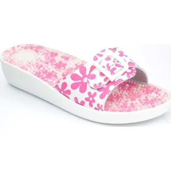 Dámské pantofle Santé SI/03C Daisy zdravotní masážní pantofle bílá květy Barva: Bílá, Velikost: 42