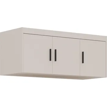 Šatní skříň Nástavec na skříň Elena 3D pískově béžová, 133 x 55 x 53 cm