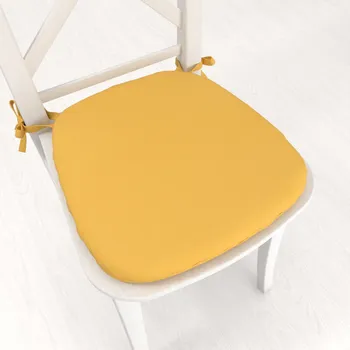 Podsedák Oblý podsedák BKU-109 Hořčicový - 39x37x3 cm