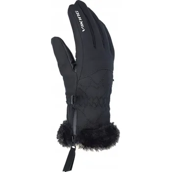 Rukavice Dětské lyžařské rukavice Viking Meris Jr černé, velikost 4