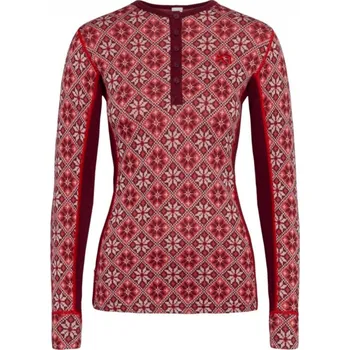 Dámské merino triko Kari Traa Rose Červená M