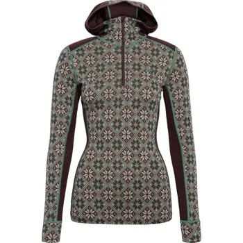 Dámské tričko Dámské Merino triko s kapucou Kari Traa Rose Fialová S