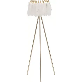 Stojací lampa Stojací lampa Feather 147 cm bílá/zlatá