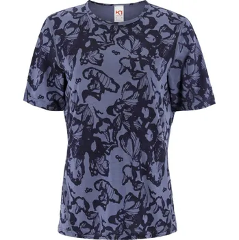 Dámské tričko Dámské vlněné tričko s krátkým rukávem Kari Traa Voss Modrá S