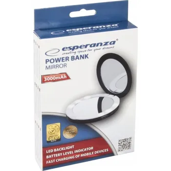 Powerbanka Powerbanka Esperanza 3000 mAh černá