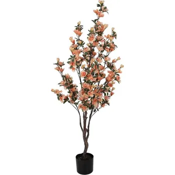 Dekorační stromek Magnolia s lososovými květy - 20*20*135 cm