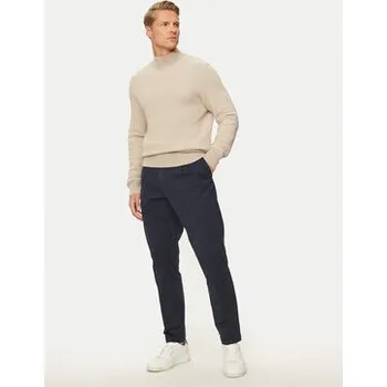 Pánské kalhoty Boss Kalhoty z materiálu 50524390 Tmavomodrá Regular Fit 52