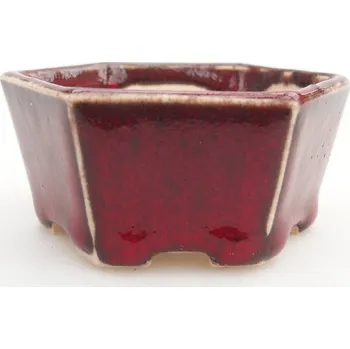 Květináč Mini bonsai miska 6 x 5,5 x 3 cm červená