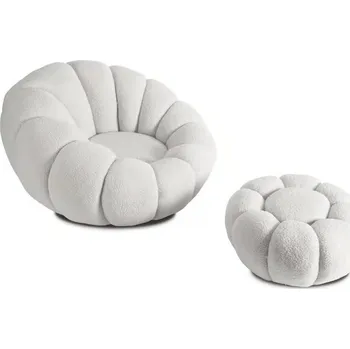 Křeslo JAKS Otočné křeslo bílé Pettit