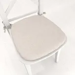 Oblý podsedák BKW-205 Režný žíhaný - 39x37x3 cm