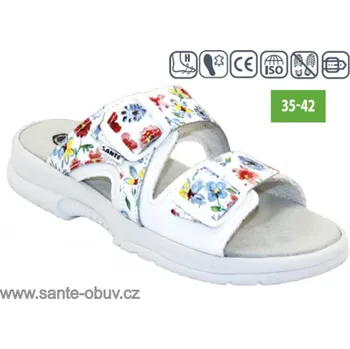 Dámská zdravotní obuv SANTÉ N/517/55/13K/10/BP BÍLÁ zdravotní PRACOVNÍ pantofel , --- - 35