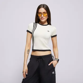 Adidas Tričko Knitted 3S Tee Krémová 38