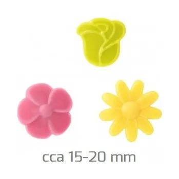 Jedlá dekorace na dort Barbara Luijckx Čokoládové dekorace Kytičky malé MIX 36 ks