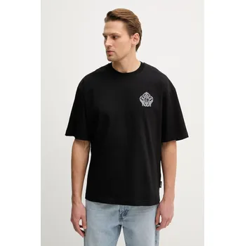 Pánské tričko Bavlněné tričko Just Cavalli 80OAHE15.CJ110 černá 99X, vel. L