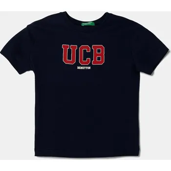 Oblečení a móda Dětské bavlněné tričko United Colors of Benetton 3I1XG10HT.P.Seasonal námořnická modř 59X, vel. 90