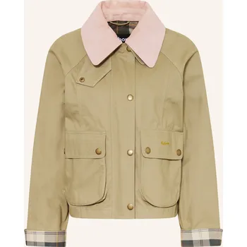 Barbour Dámská Bunda Beadnell, olivová / starorůžová / tmavě...