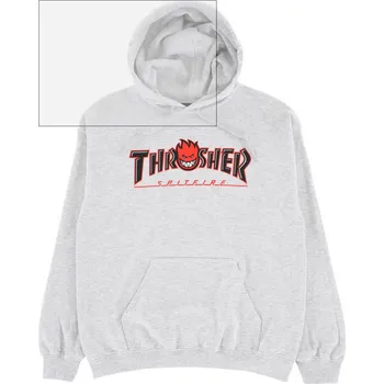 Pánská mikina mikina Thrasher Spitfire Big Head Outline šedá XL