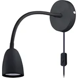 Solight LED nástěnná lampička, stmívatelná, 4W, 280lm, 3000K, černá - WO54-B