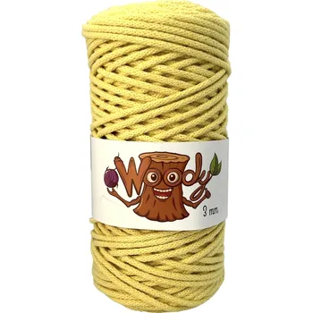 Příze Woody 3 mm – Žlutá (100m)