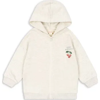 Chlapecká mikina Dětská mikina Loupy s kapucí "Off White Melange" Konges Sløjd VELIKOST: 110/5 let