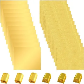 Party dekorace Balicí papír na čokoládu XJLyaya zlatý