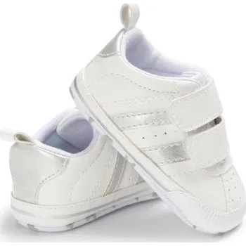 Dívčí bačkory Dětské capáčky na suchý zip stříbrná 12-18 měsíců