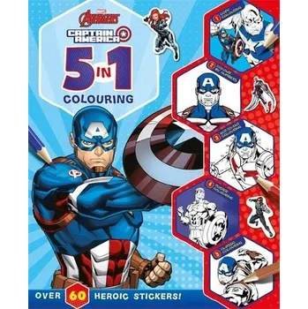 Marvel Avengers Captain America: 5 in 1 Colouring - Marvel Entertainment International Ltd