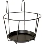 Závěsný stojan na květiny GEOMETRY 22x22 cm černý