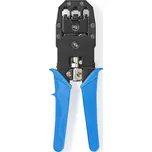 Krimpovací Kleště CAT5 / CAT5e / CAT6 / CAT6a / RJ10 / RJ11 | Kleště / Odizolování / Řezání | ABS / Ocel | Modrá CCGB89510BU