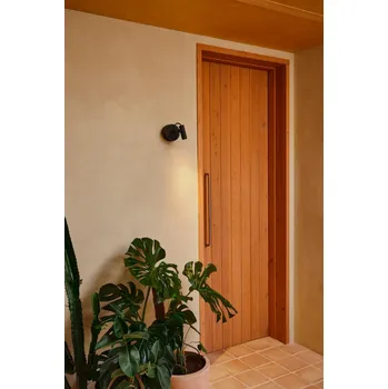 Venkovní osvětlení CLAP nástěnné a stropní svítidlo, černá 6W 3000K 38st. - FARO