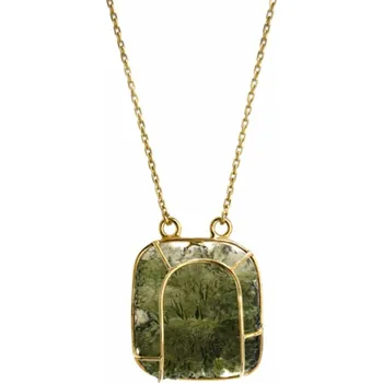 Náhrdelník Zlatý náhrdelník s vltavínem P29 0001