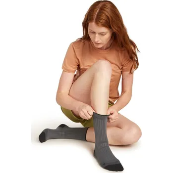 Dámské termo ponožky Dámské merino turistické ponožky ICEBREAKER Wmns Hike+ Light Mini, Obsidian/Black velikost: 35-37 (S)