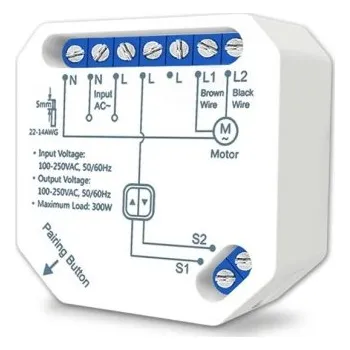 vypínač Tuya Smart Life WiFi modul pro rolety a závěsy Jednokanálový ovladač motoru 100–250 V 300 W 2,4 GHz Alexa Google