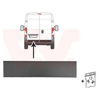 Lišta karosérie Ozdobná / ochranná lišta, dveře VAN WEZEL 0982431