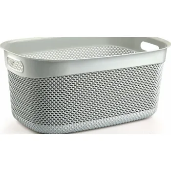 Sáček na prádlo DROP 33 l, šedý, 55x36x25 cm