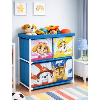 Úložný box Arditex Organizér TLAPKOVÁ PATROLA modrý 3 boxy