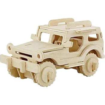 Puzzle Robotime Dřevěné 3D puzzle - Jeep
