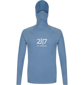 Pánská mikina 2117 of Sweden Undal funkční mikina s kapucí Dusty Blue 3XL