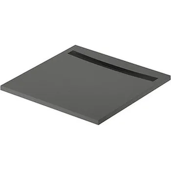 Sprchová vanička CERSANIT 3D Sprchová vanička Cersanit Kontra 90x90 čtvercová, graphite ,kryt černý, S207-036 S207-036