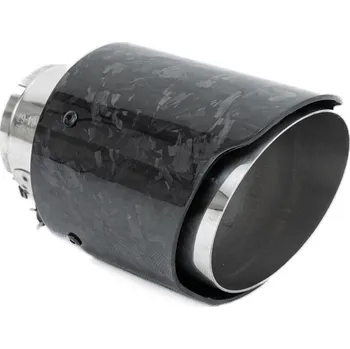 Koncovka výfuku Koncovka výfuku RACES CARBON 101mm, vstup 51 mm - Kovaný lesk