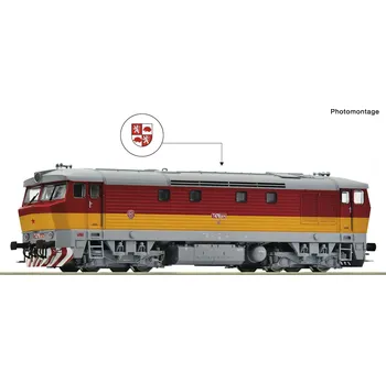 Modelová železnice H0 - DCC/ZVUK Dieselová lokomotiva T478.2079 Bardotka ČSD / ROCO 7310090