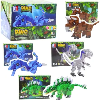 ostatní stavebnice Stavebnice 2v1 dinosaurus a robot, 148–175 dílků
