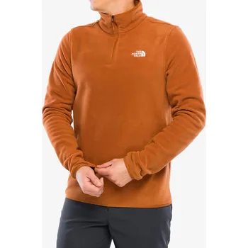 Pánská mikina Fleece mikina The North Face Glacier Fleece 1/4 Zip Jacket - burnt umber