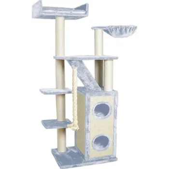 Inkontinenční podložka Škrabadlo pro kočky EmaHome / Deluxe / výška 195 cm / sisalové lano / světle šedá/přírodní