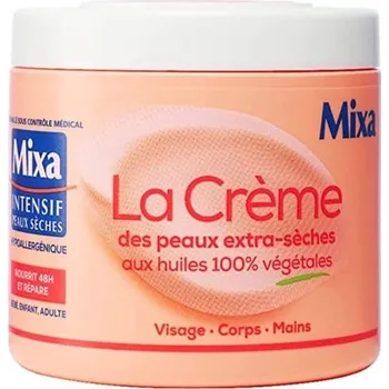 Mixa Intensive - krém na obličej, tělo a ruce - pro extra suchou pokožku - 100% rostlinné oleje -